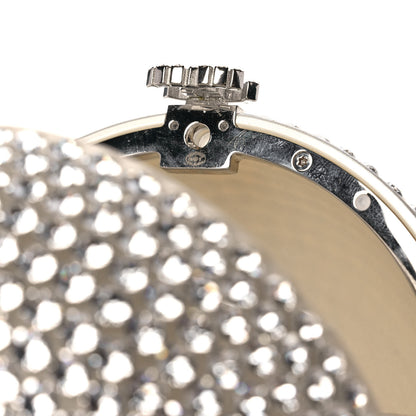 Chanel Plexiglass Strass CC Round Minaudiere Clutch Silver 9 of 9