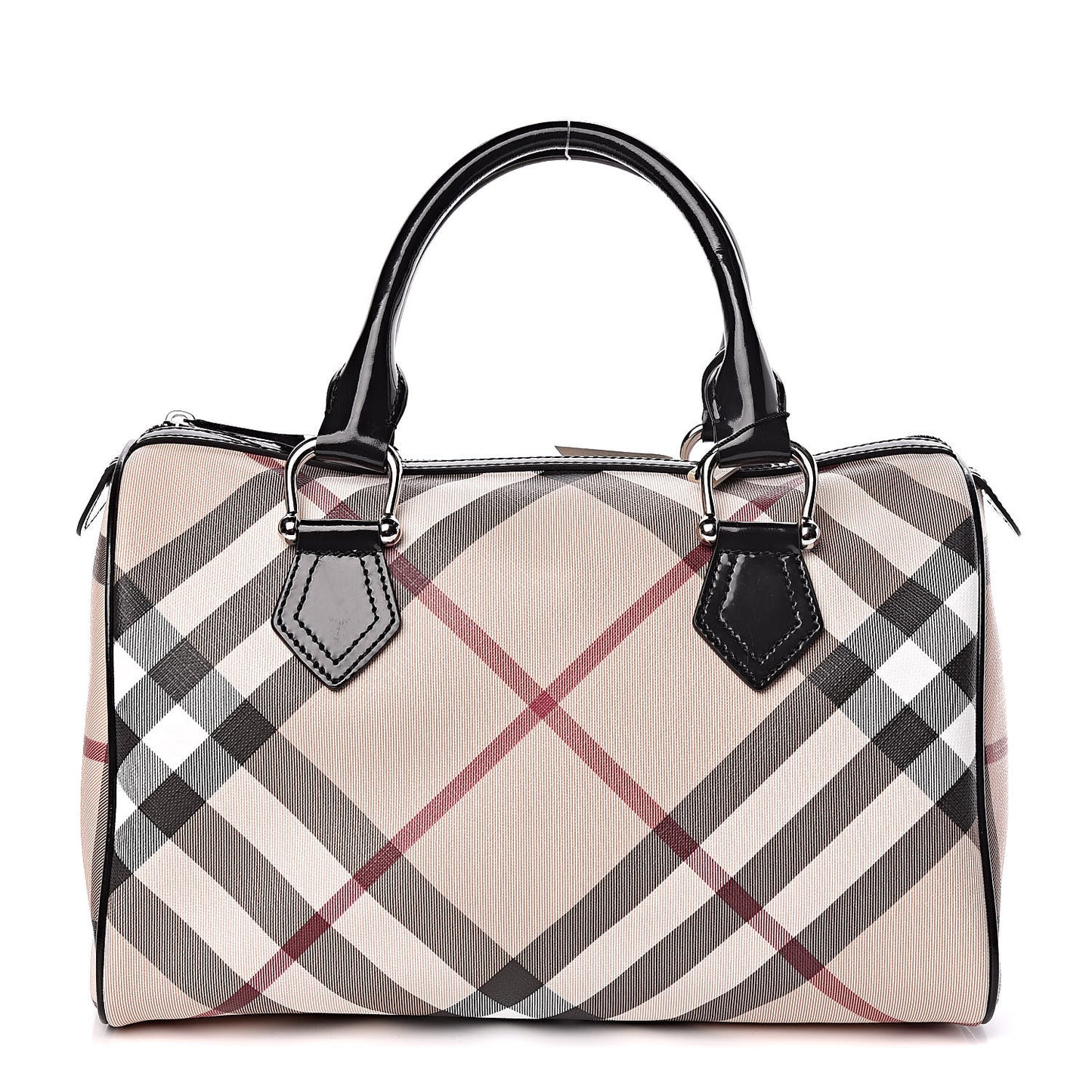 Supernova Check Small Chester Bowling Bag Black