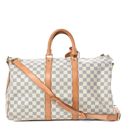 Louis Vuitton Damier Azur Keepall Bandouliere 45 1 of 32
