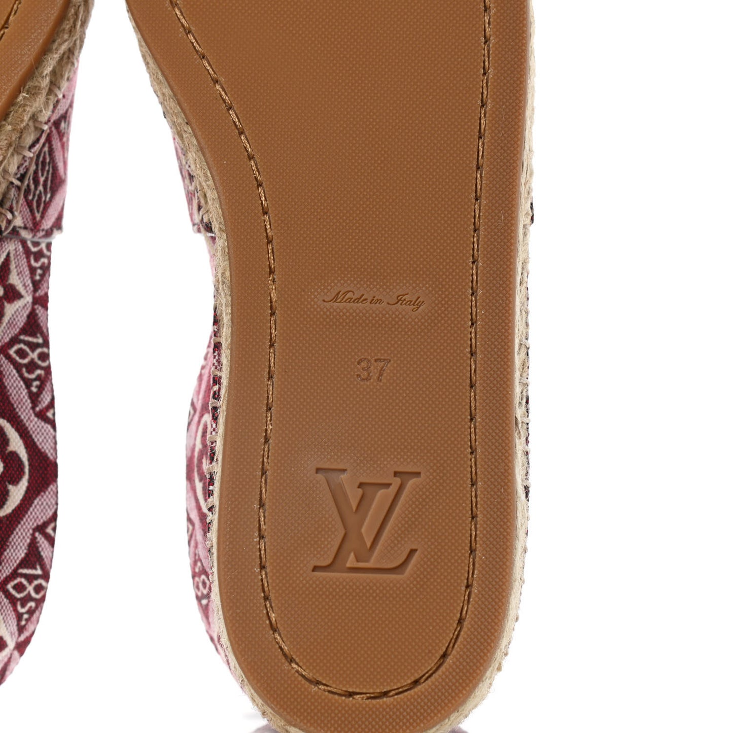 Jacquard Since 1854 Starboard Espadrille Flats 37 Bordeaux