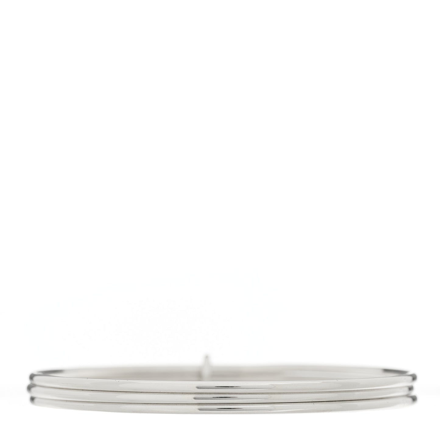 Sterling Silver Heart Triple Bangle Bracelet
