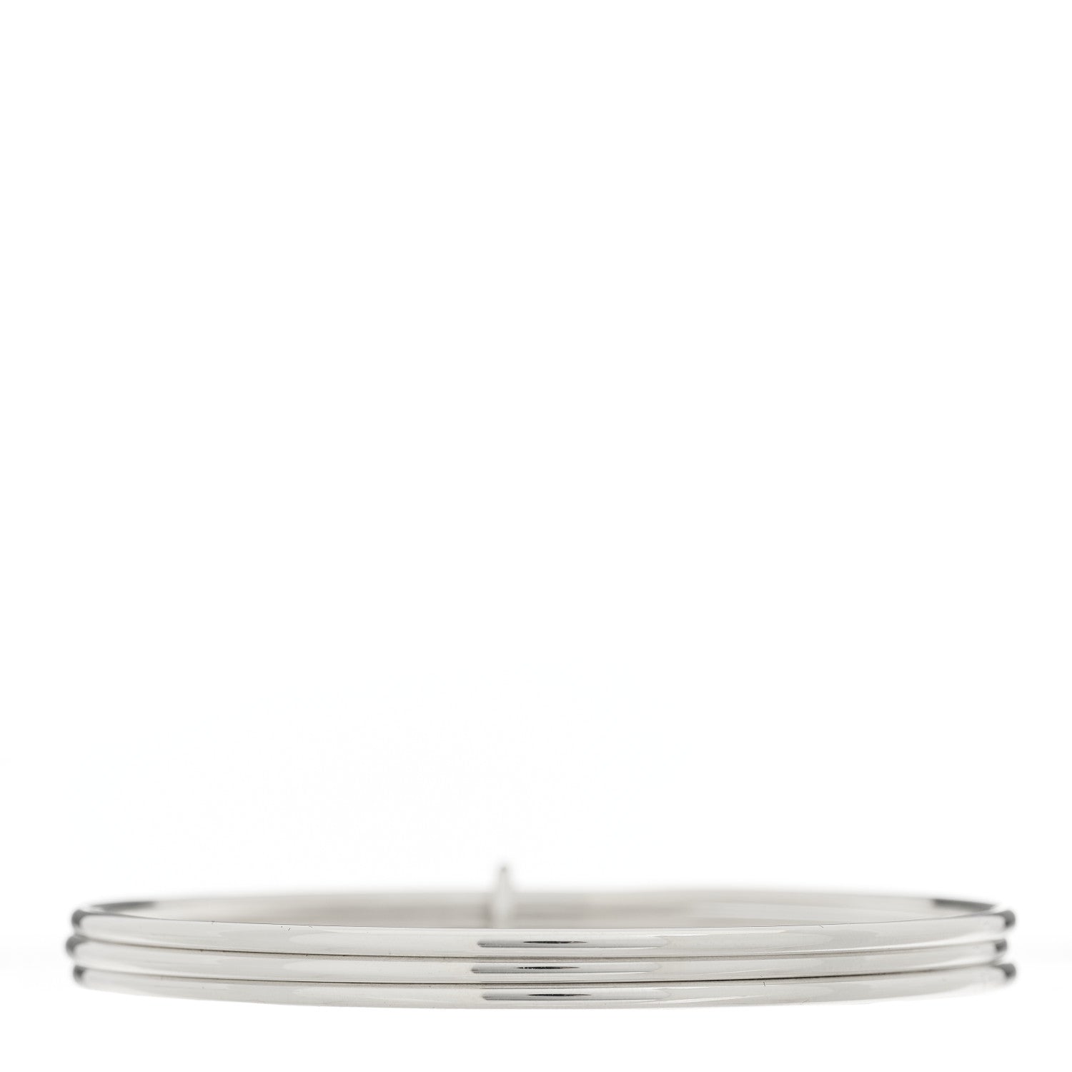 Tiffany Sterling Silver Heart Triple Bangle Bracelet 2 of 4