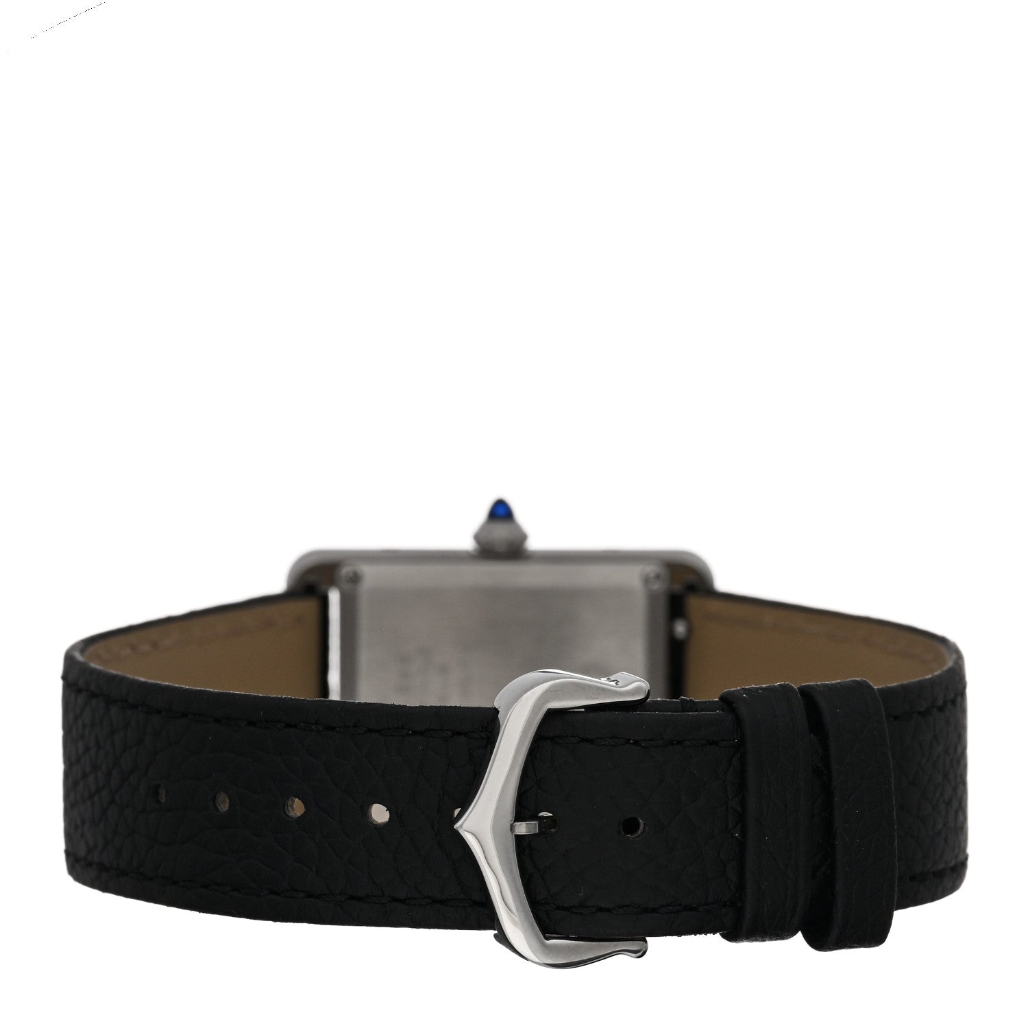 Cartier Stainless Steel Calfskin 25mm Must de Cartier Tank Quartz Watch 3 of 5