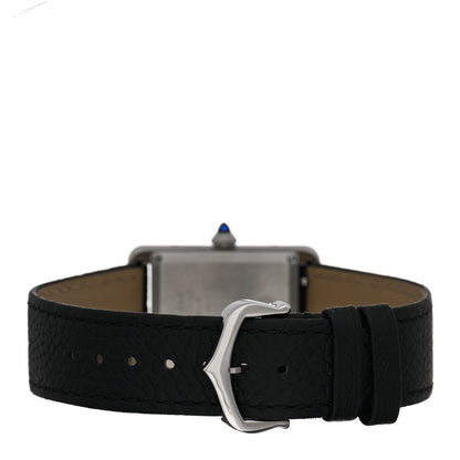 Cartier Stainless Steel Calfskin 25mm Must de Cartier Tank Quartz Watch 3 of 5