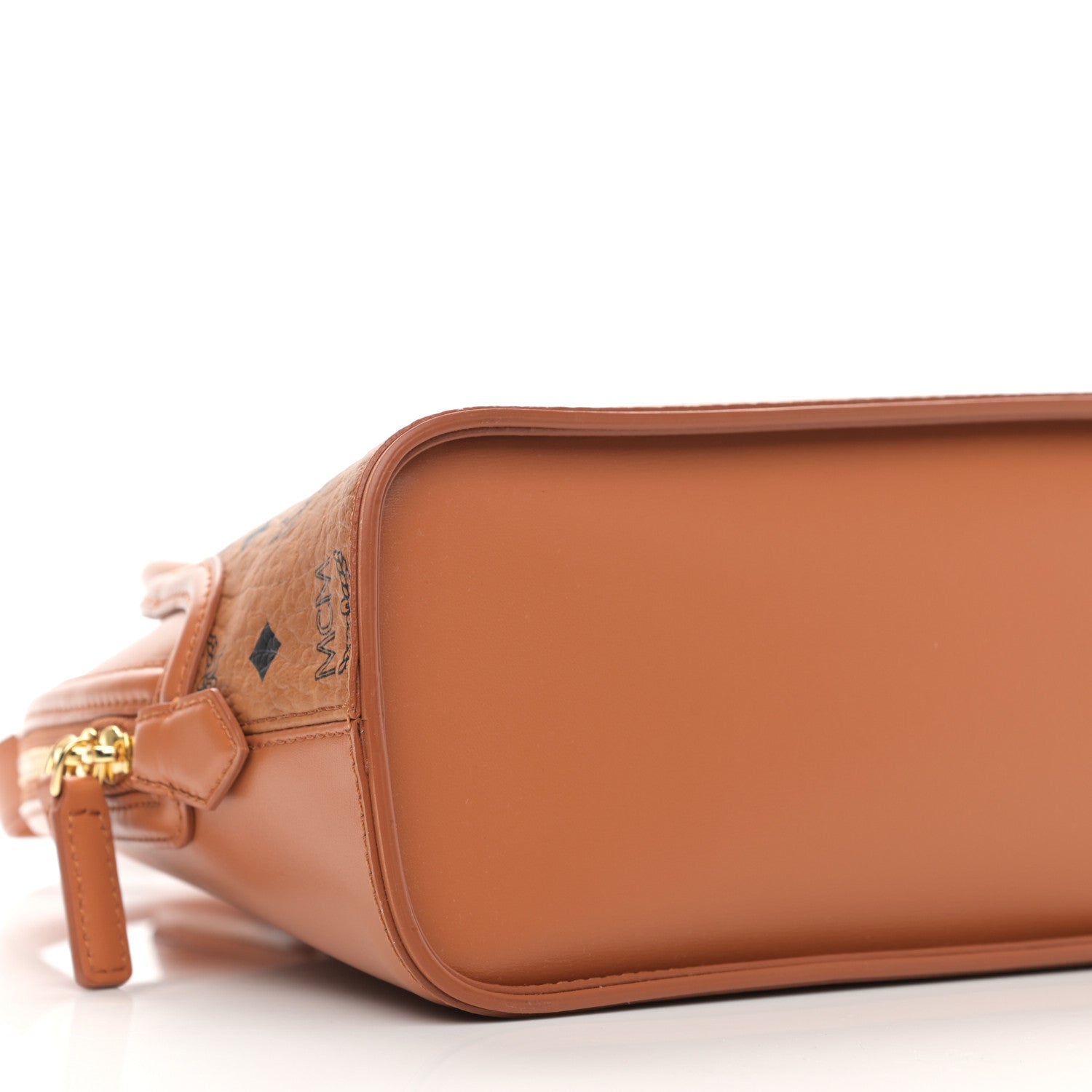 MCM Visetos Tracy Large Tote Cognac 9 of 10