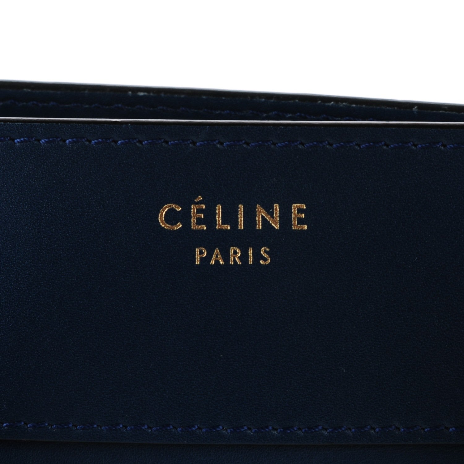 Celine Smooth Calfskin Mini Bi Color Luggage Ocean Blue 8 of 10