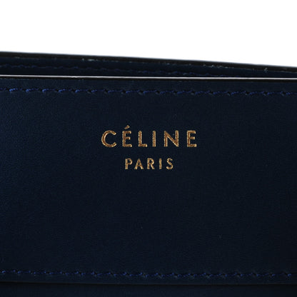 Celine Smooth Calfskin Mini Bi Color Luggage Ocean Blue 8 of 10