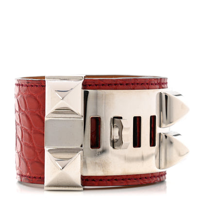 Hermes Matte Alligator Collier De Chien CDC Bracelet S 3 of 6
