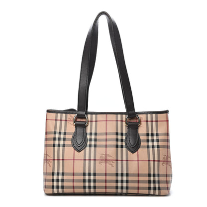 Burberry Haymarket Check Medium Regent Tote Chocolate 1 of 11