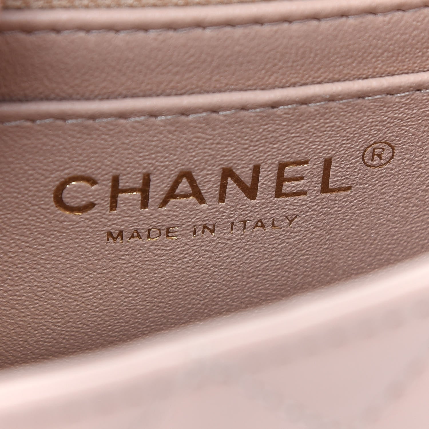Chanel Lambskin Quilted Mini Rectangular Flap Beige 7 of 9