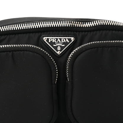Prada Tessuto Nylon Pocket Cargo Belt Bag Black Fuoco 7 of 9