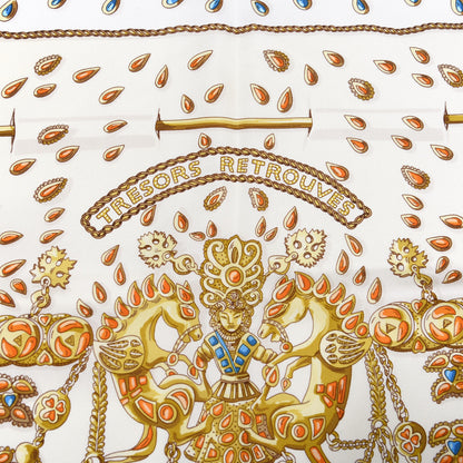 Hermes Silk Tresors Retrouves Scarf 90 5 of 6