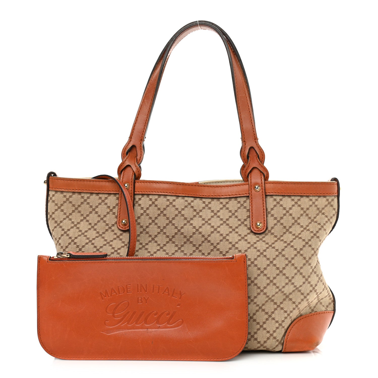 Gucci Diamante Small Craft Tote Orange 1 of 21