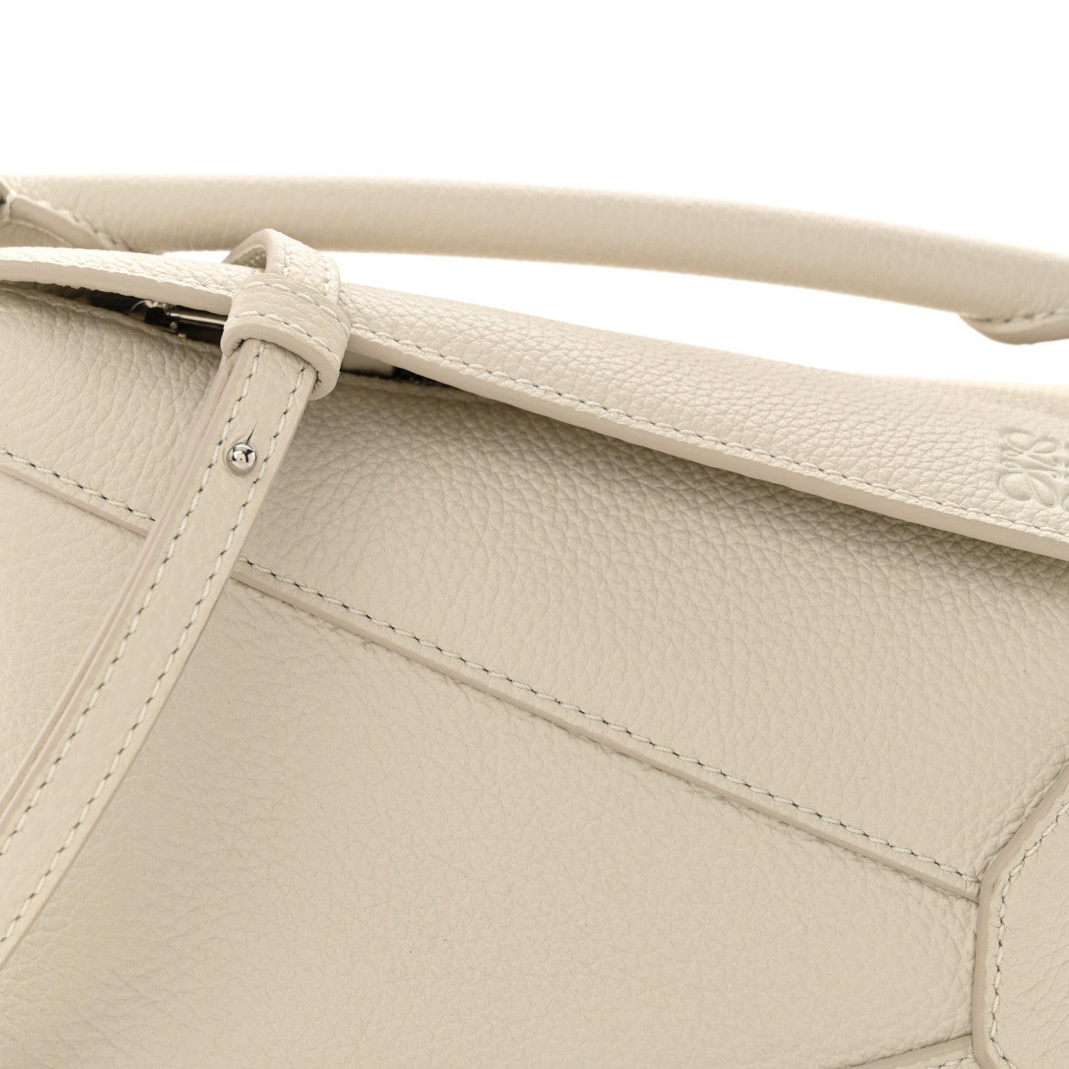 Loewe Calfskin Mini Puzzle Edge Bag Soft White 8 of 10