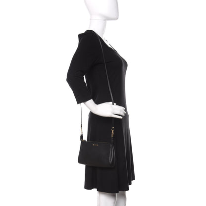 Fendi Vitello Elite Mini Pouch Crossbody Black 2 of 12