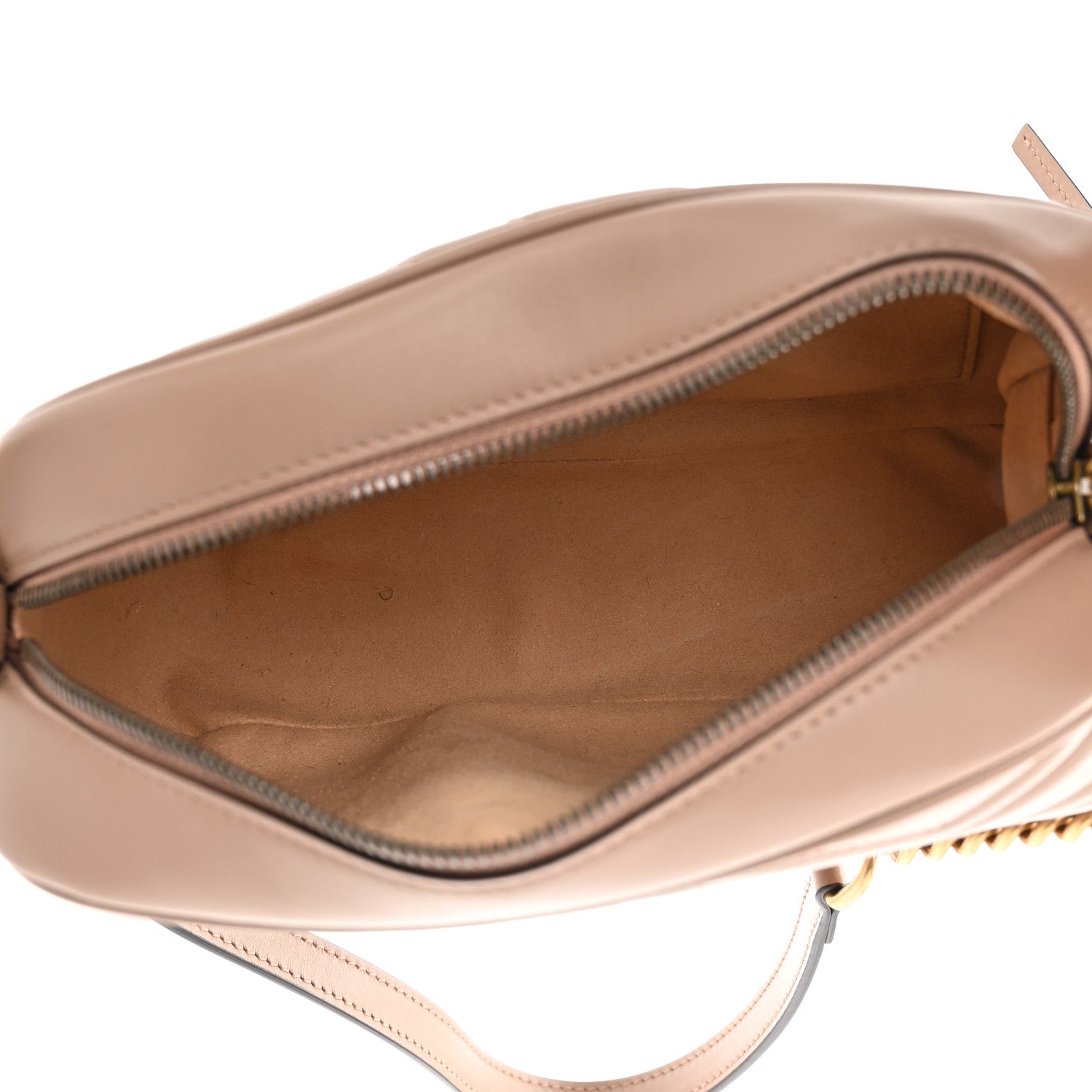 Gucci Calfskin Matelasse Small GG Marmont Chain Shoulder Bag Porcelain Rose 5 of 10