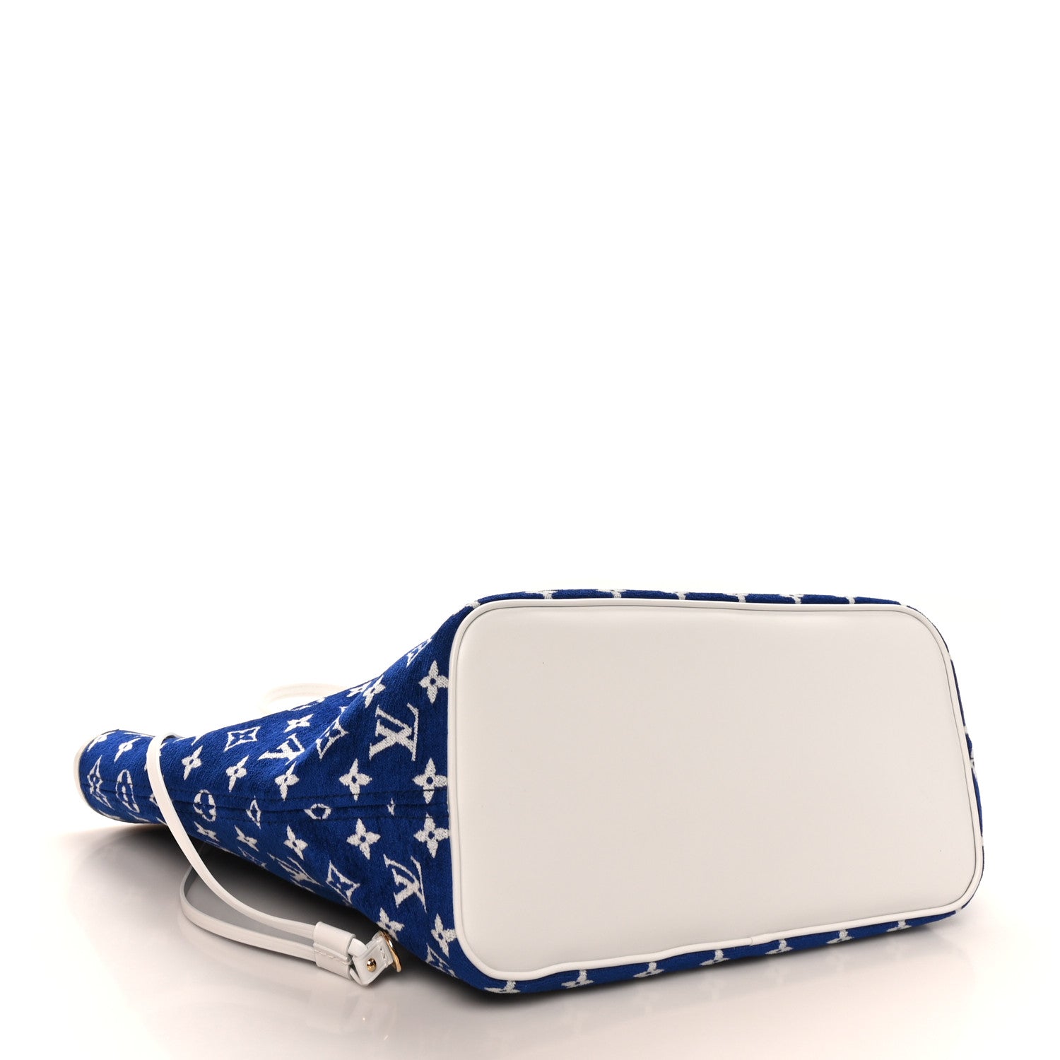 Louis Vuitton Jacquard Velvet Monogram LV Match Neverfull MM Bleu 4 of 10