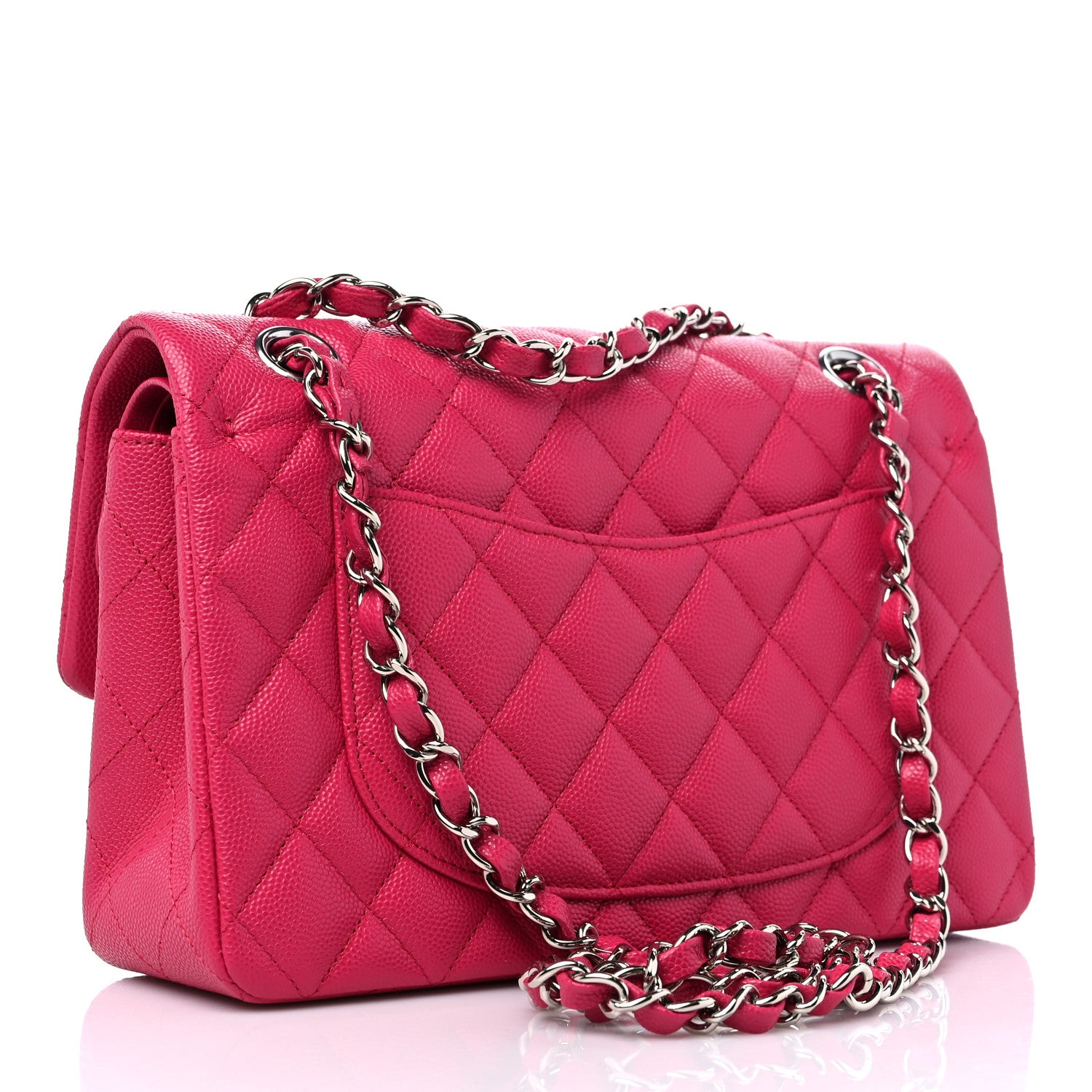 Chanel Caviar Quilted Small Double Flap Dark Pink 3 of 10