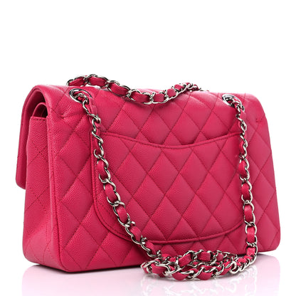 Chanel Caviar Quilted Small Double Flap Dark Pink 3 of 10