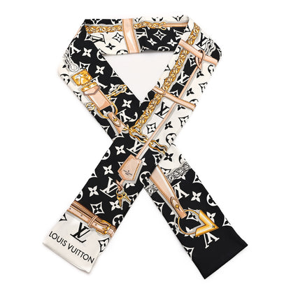 Louis Vuitton Silk Monogram Confidential Bandeau Black 1 of 4