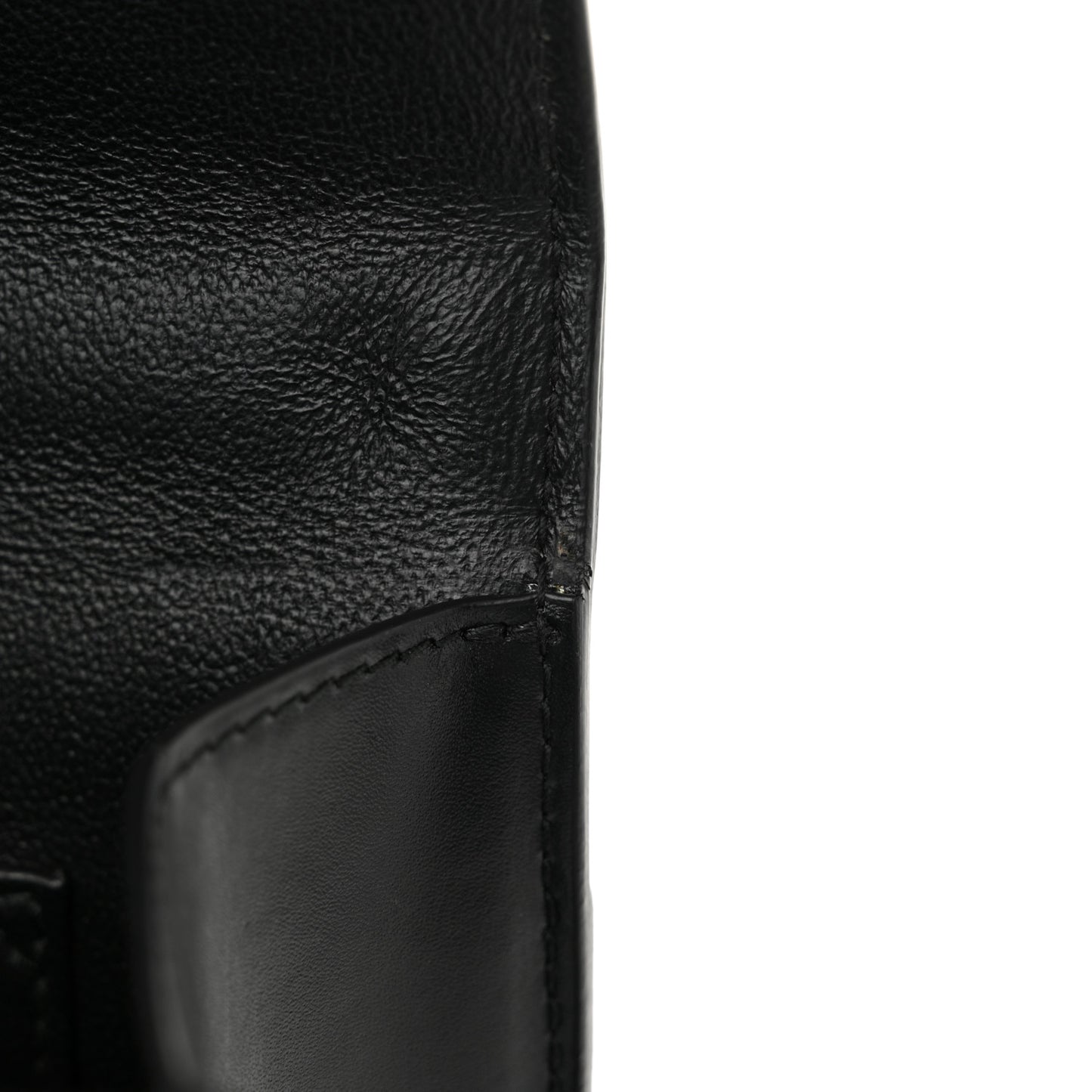 Box Calfskin Monochrome XS Sharp Top Handle Bag Black