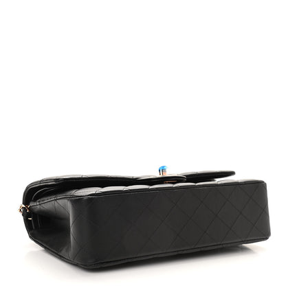Chanel Lambskin Quilted Medium Double Flap Black 4 of 11