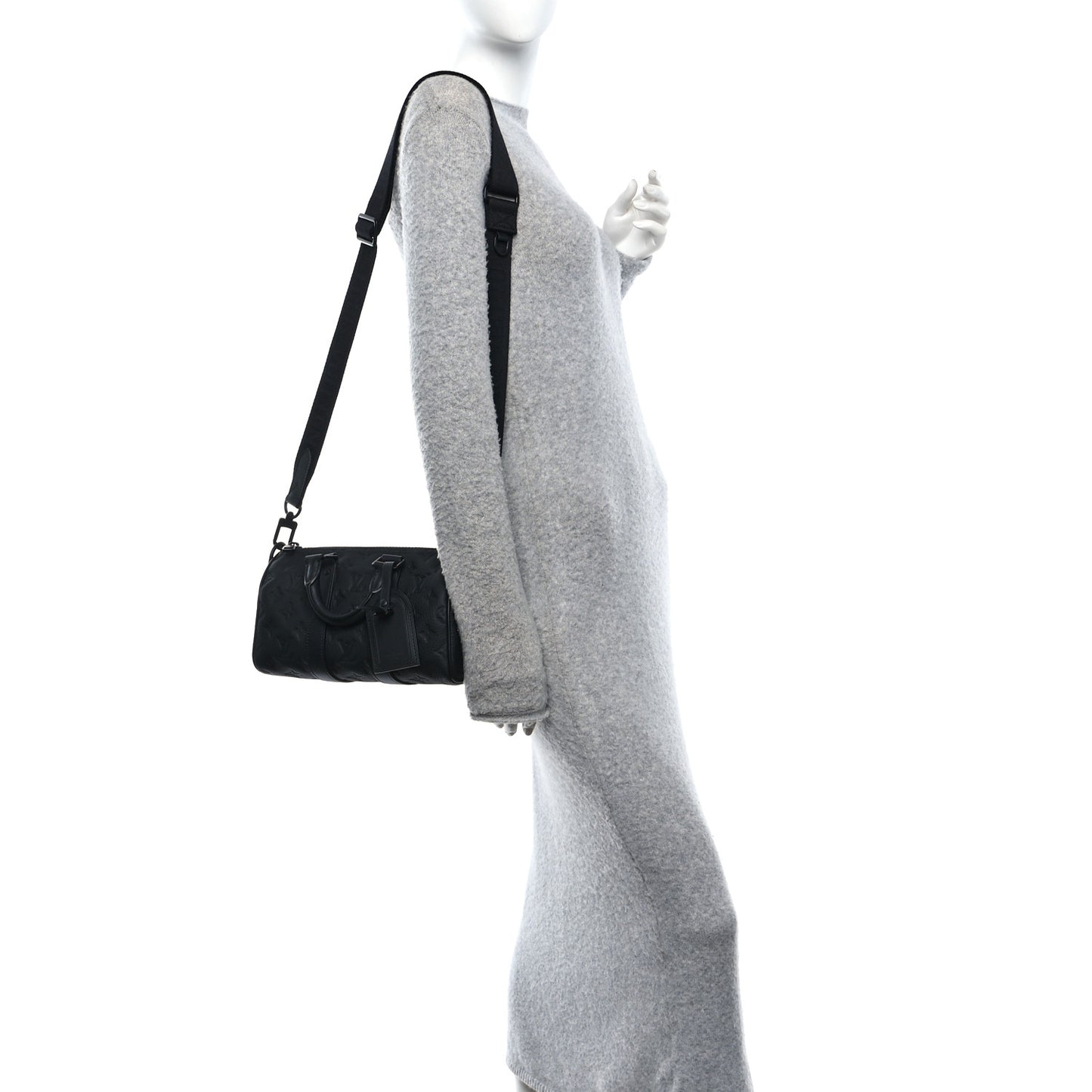 Monogram Taurillon Keepall Bandouliere 25 Black