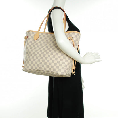 Louis Vuitton Damier Azur Neverfull MM Rose Ballerine 2 of 8