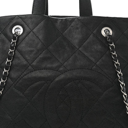 Chanel Caviar Quilted Large CC Tote Black 12 of 12