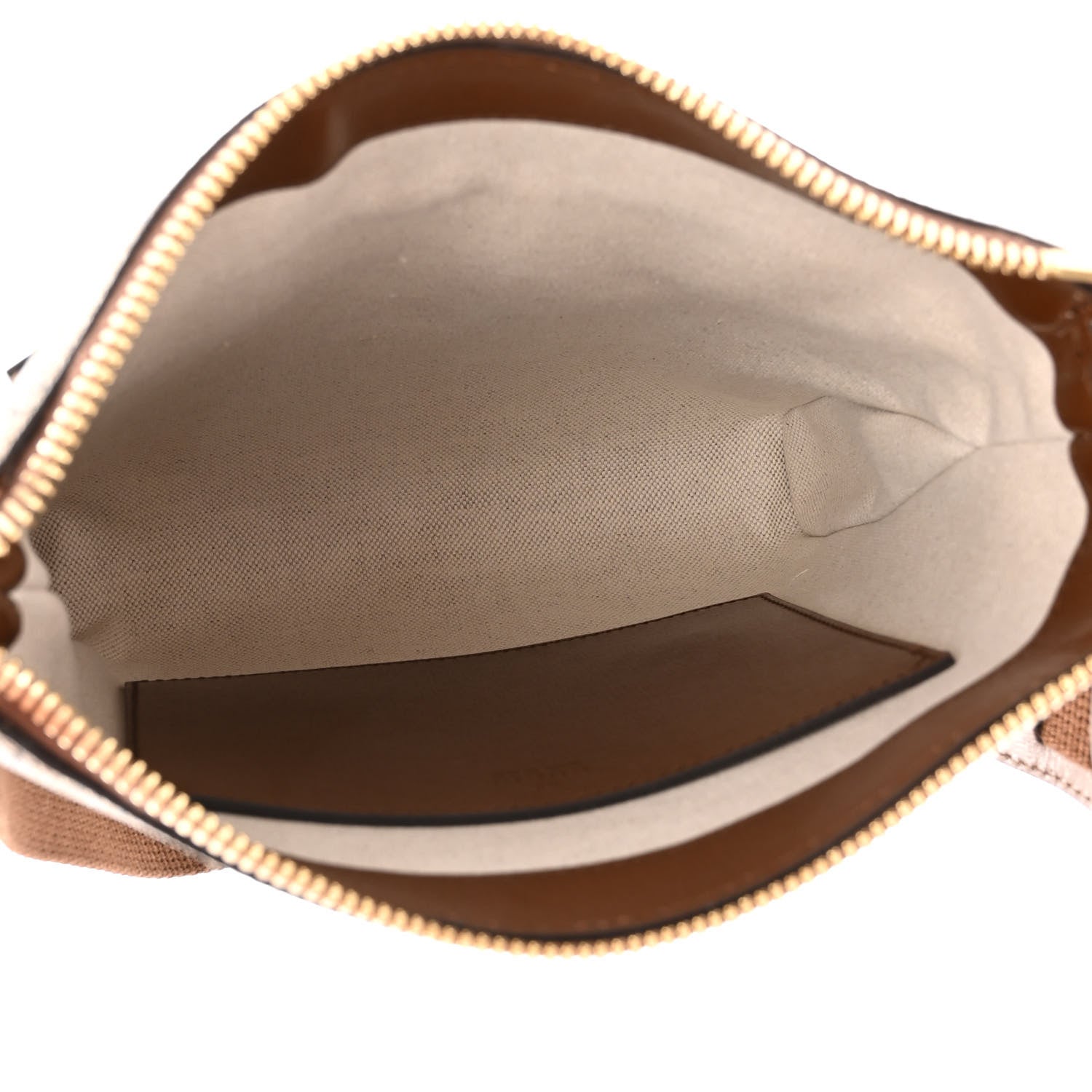 Gucci GG Supreme Monogram Azalea Calfskin Retro Interlocking G Flat Messenger Bag Beige Ebony Brown Sugar 5 of 10