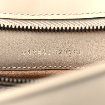 Gucci Calfskin Matelasse Small GG Marmont Shoulder Bag White 7 of 10