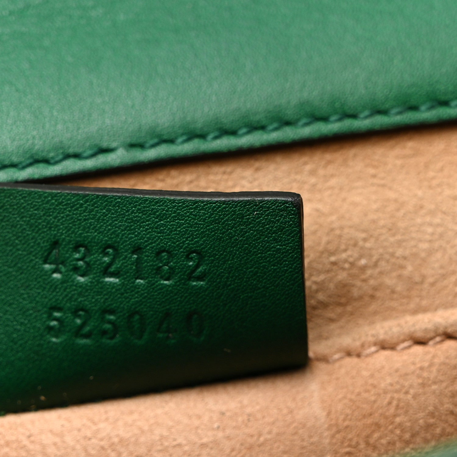 Gucci Calfskin Studded Small Padlock Shoulder Bag Emerald 7 of 14