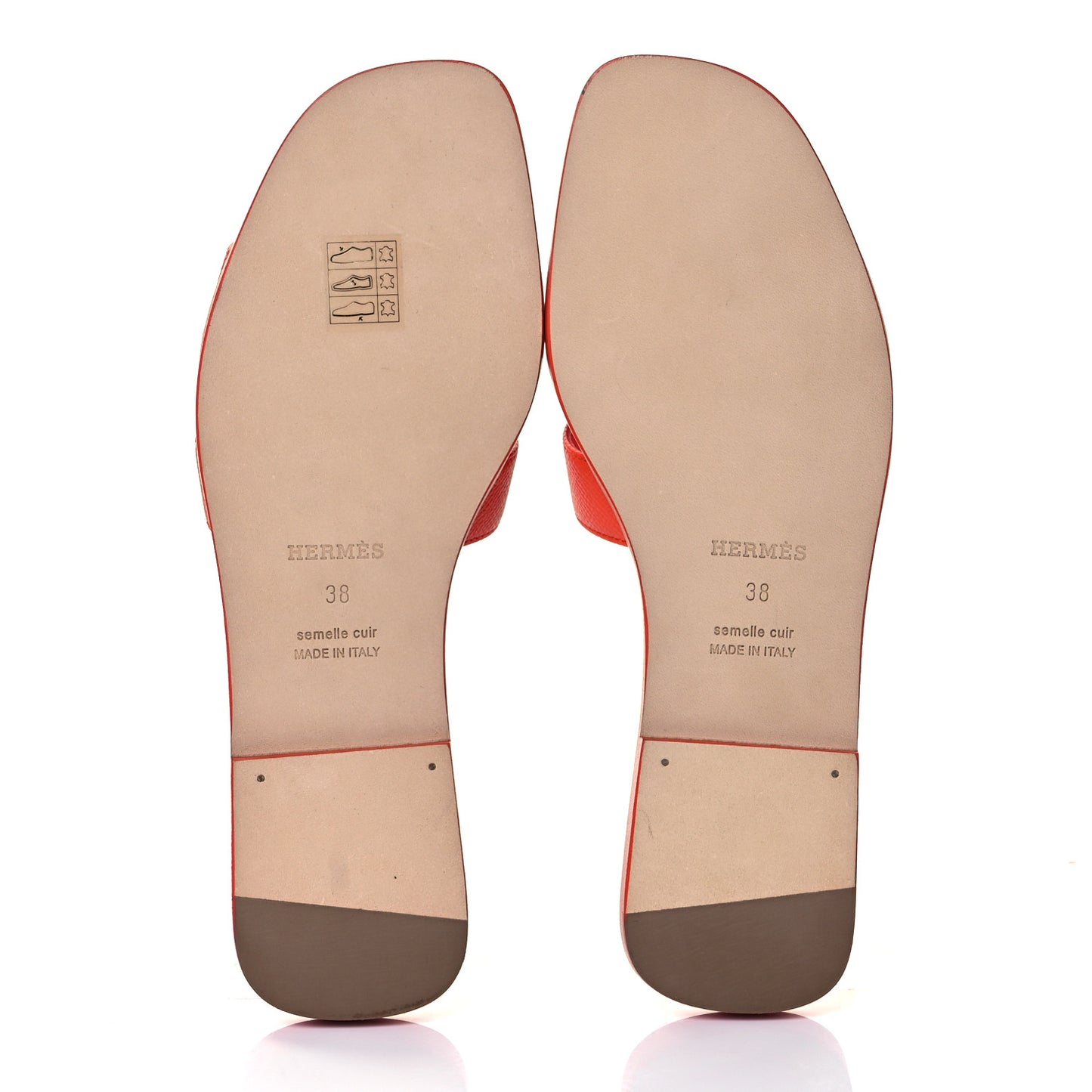 Epsom Oran Sandals 38 Orange Poppy