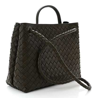 Bottega Veneta Nappa Intrecciato Medium Andiamo Shoulder Bag Kaki 3 of 9