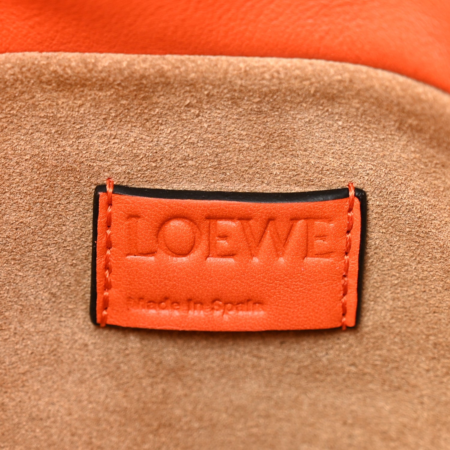 Loewe Nappa Medium Flamenco Knot Bag Orange 6 of 10