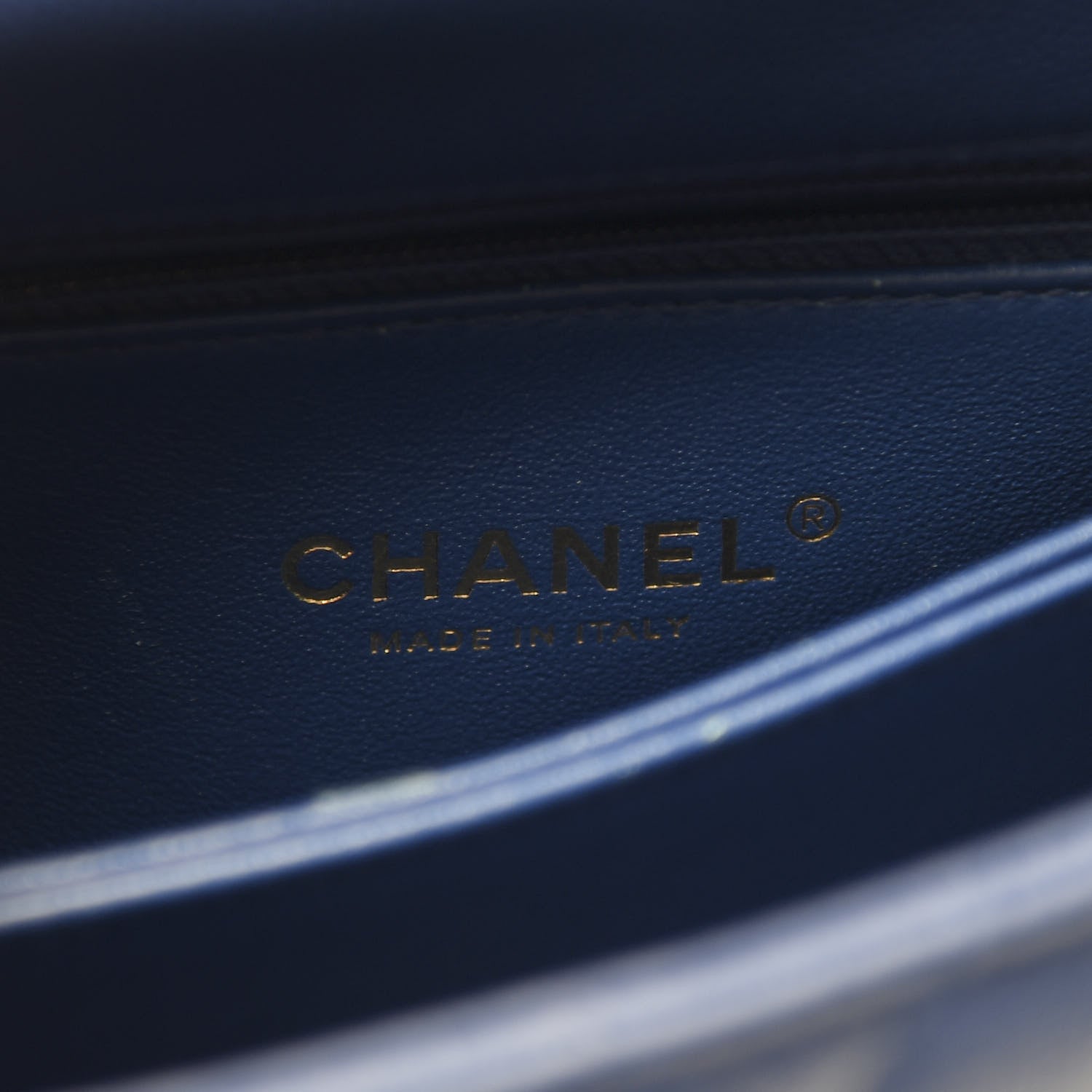 Chanel Caviar Elaphe Quilted Mini Coco Handle Flap Blue 7 of 10