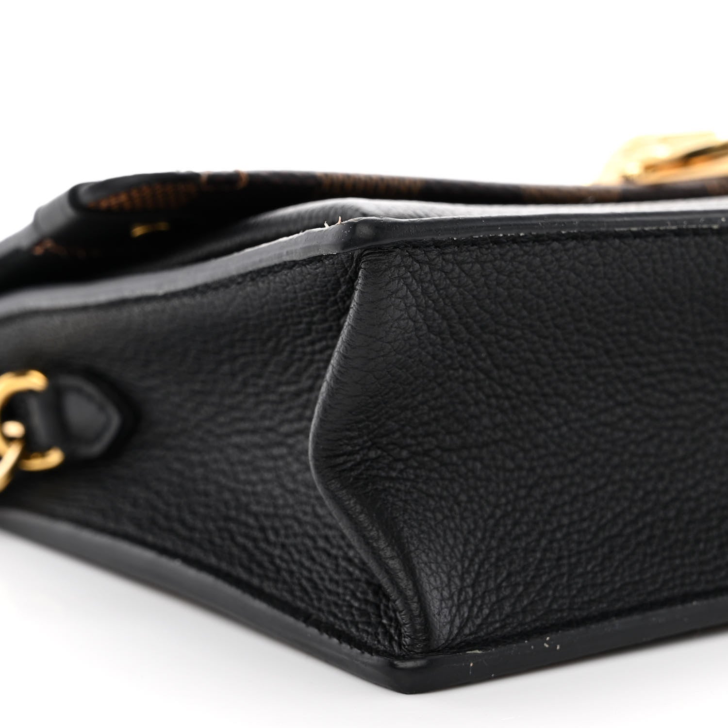 Louis Vuitton Damier Ebene Vavin Chain Wallet Black 9 of 10