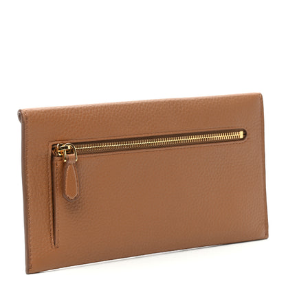Prada Vitello Grain Envelope Wallet Cuoio 3 of 7