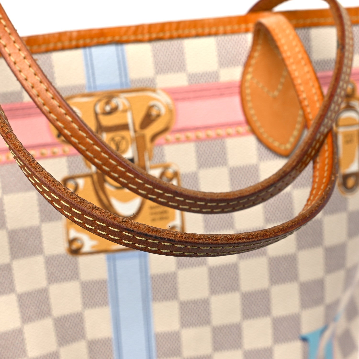 Louis Vuitton Damier Azur Summer Trunks Neo Neverfull MM 9 of 10