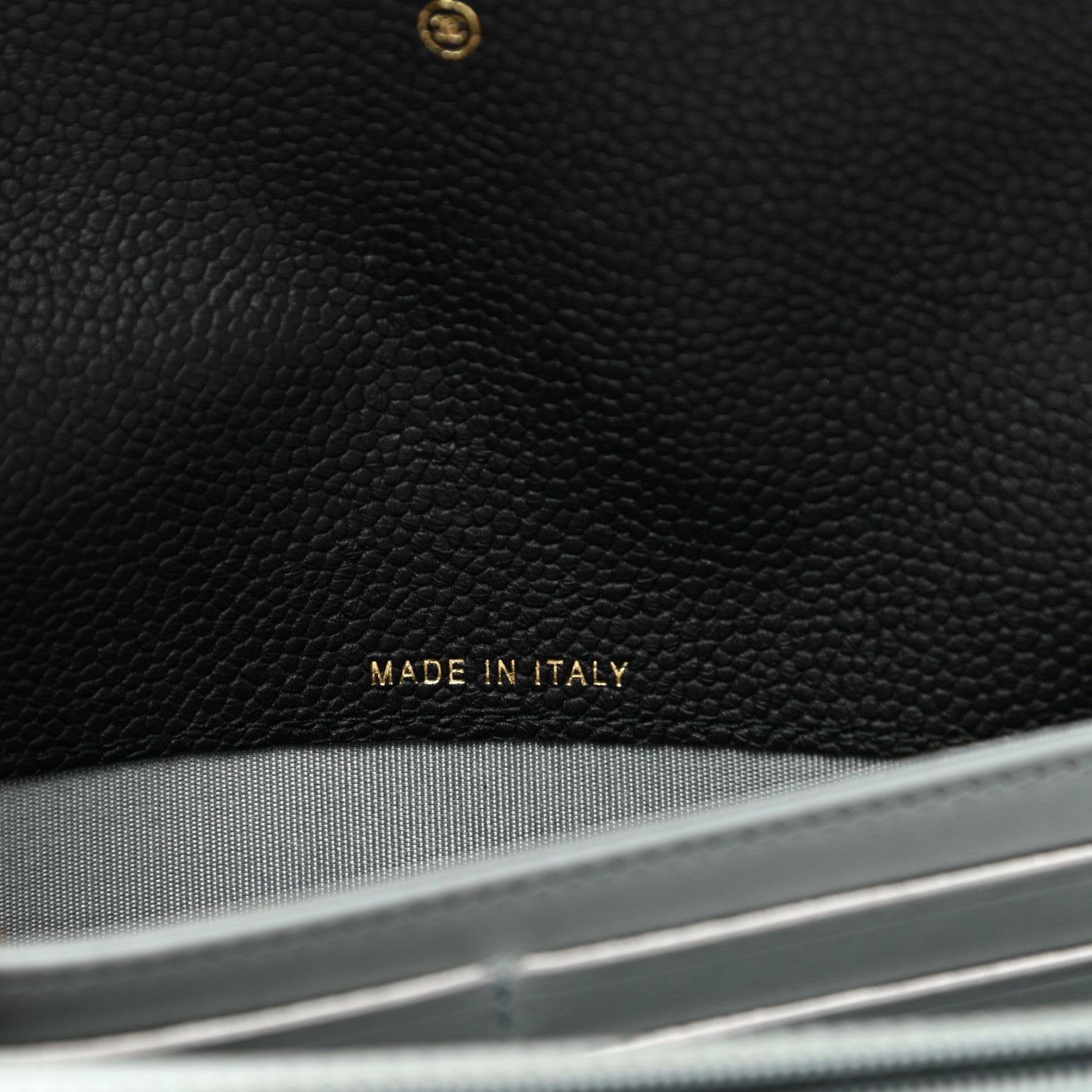 Chanel Caviar Quilted CC Box Gusset Flap Wallet Black 7 of 9