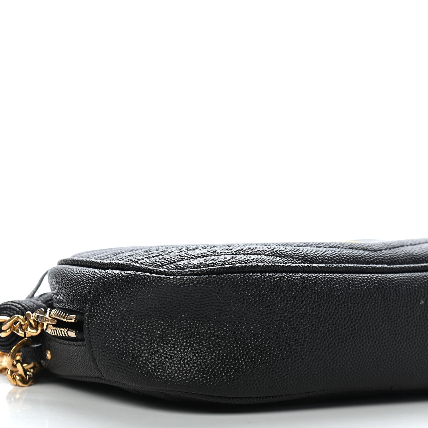 Saint Laurent Grain De Poudre Matelasse Monogram Mini Lou Camera Bag Black 9 of 10