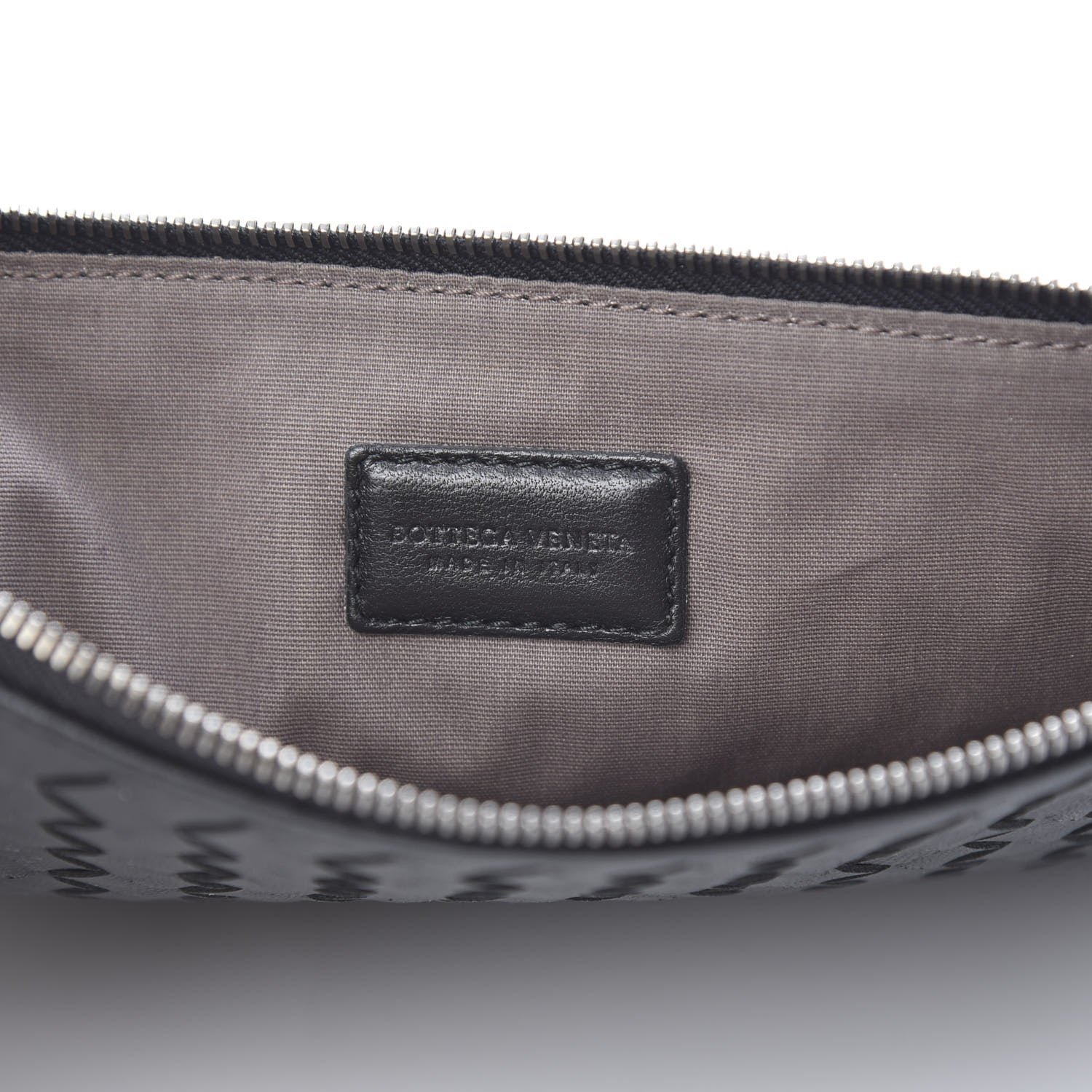 Bottega Veneta Nappa Intrecciato Medium Zip Pouch Black 5 of 6