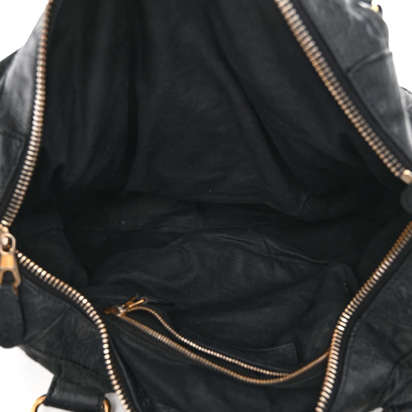 Agneau Giant 21 Gold Hardware Work Black