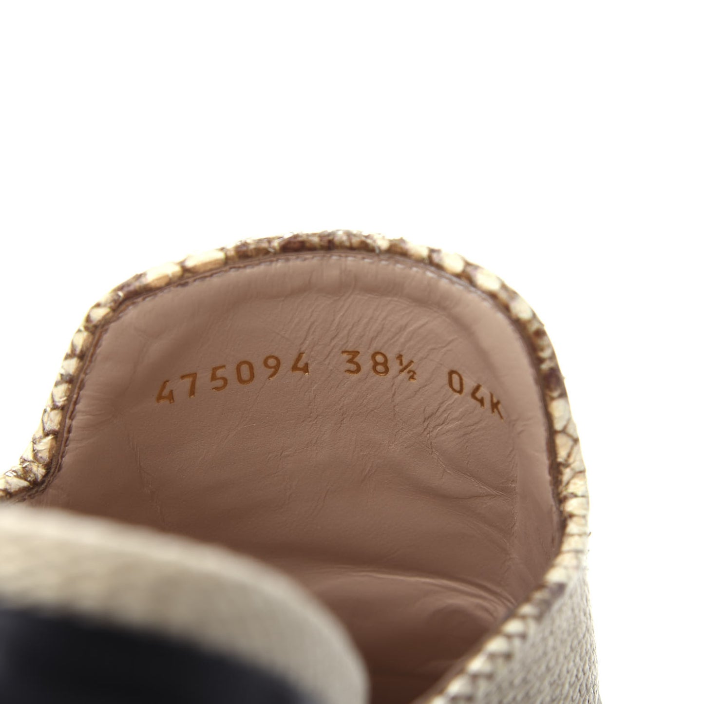 Straw Elaphe Womens Princetown Slippers 38.5 Natural Cream Brown