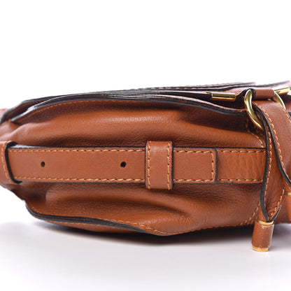 Chloe Calfskin Mini Marcie Round Crossbody Bag Tan 9 of 10