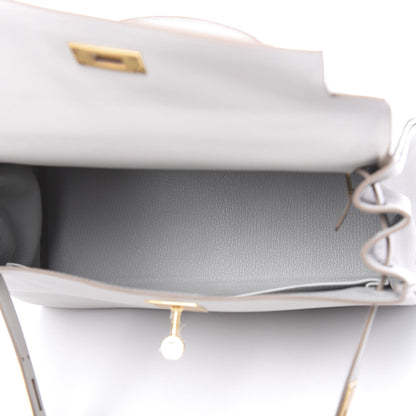 Hermes Evercolor Kelly Retourne 28 Gris Perle 6 of 12