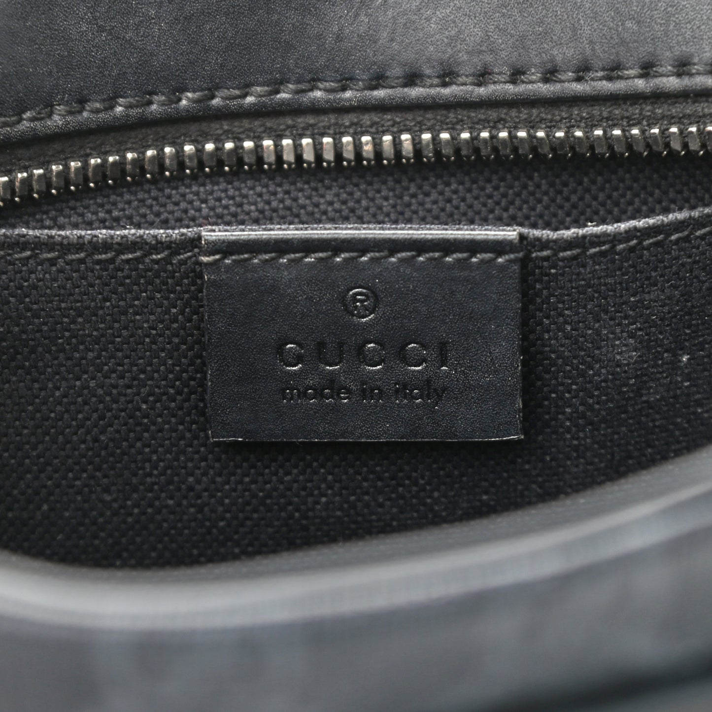 GG Supreme Monogram Web Shoulder Bag Black Grey