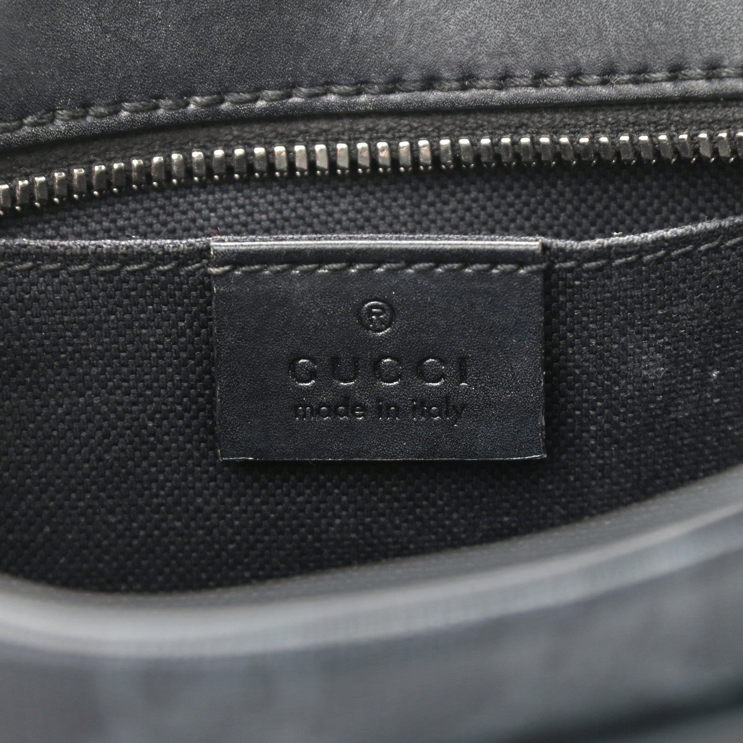Gucci GG Supreme Monogram Web Shoulder Bag Black Grey 6 of 13
