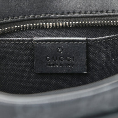 Gucci GG Supreme Monogram Web Shoulder Bag Black Grey 6 of 13