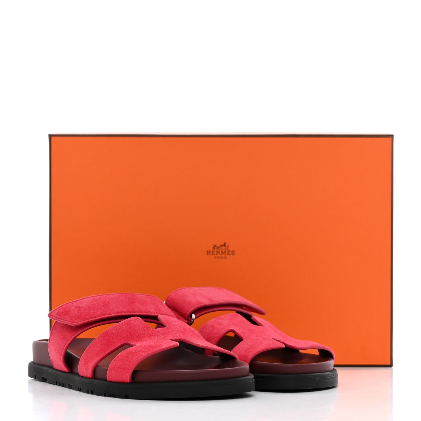 Suede Goatskin Womens Chypre Sandals 35.5 Rose Frambroise